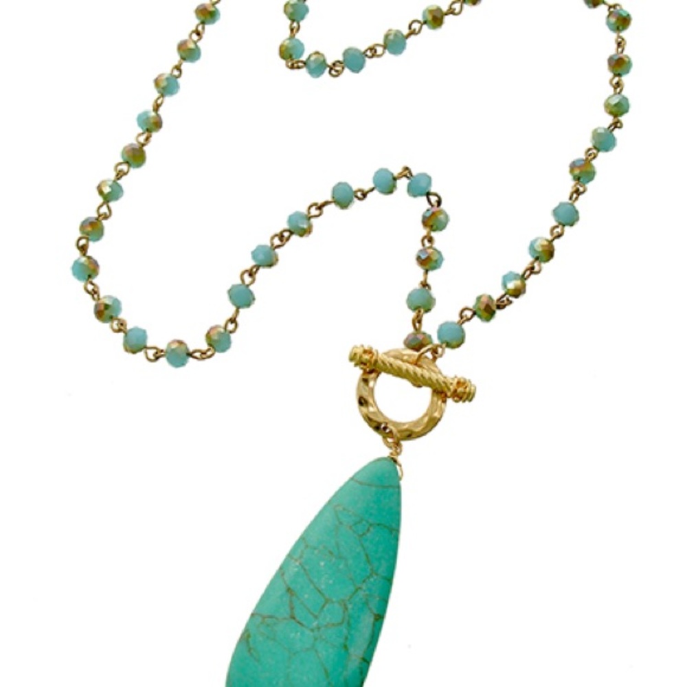 Turquoise 36” Necklace - New